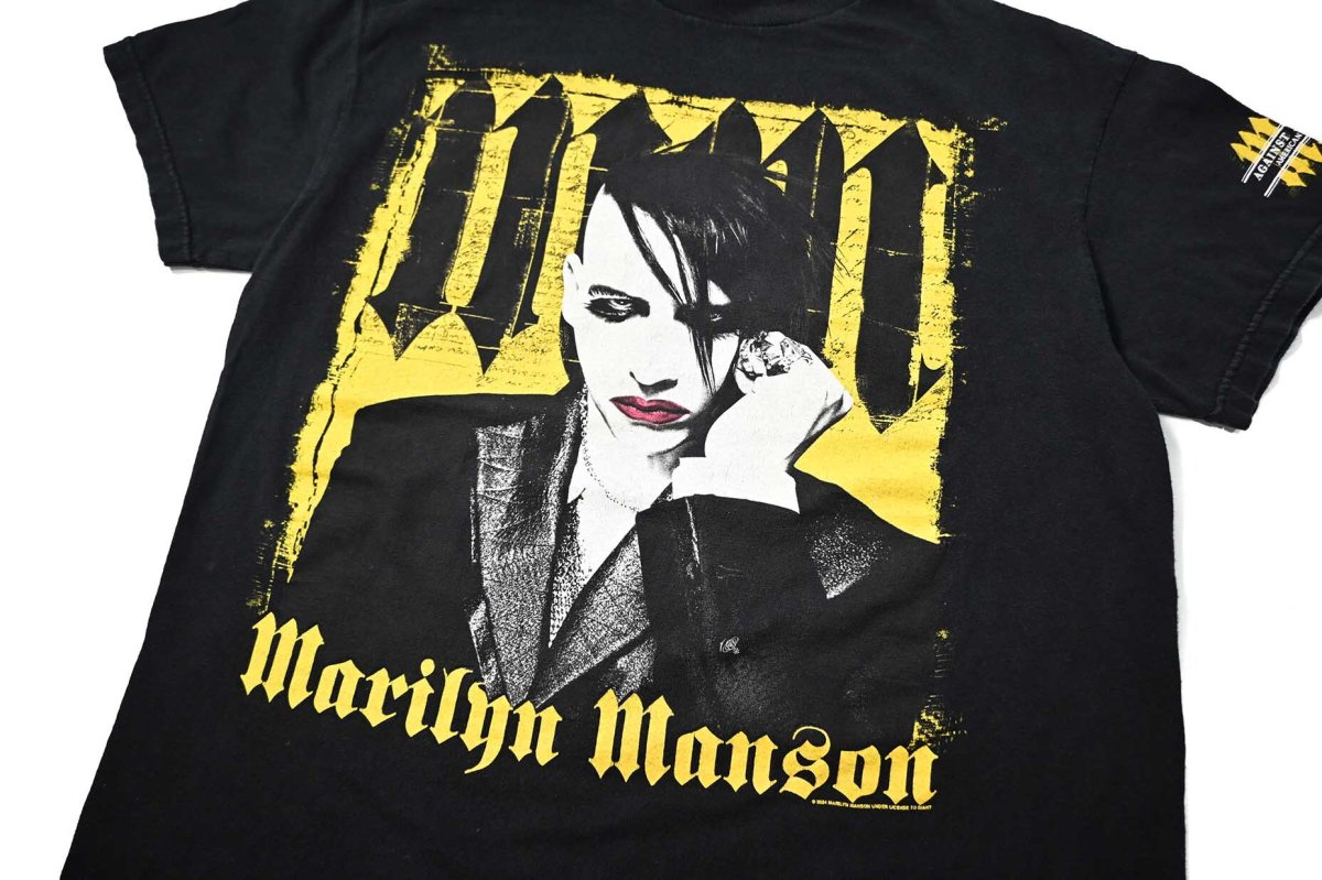 画像2: 00s Used Marilyn Manson Print Tee (2)