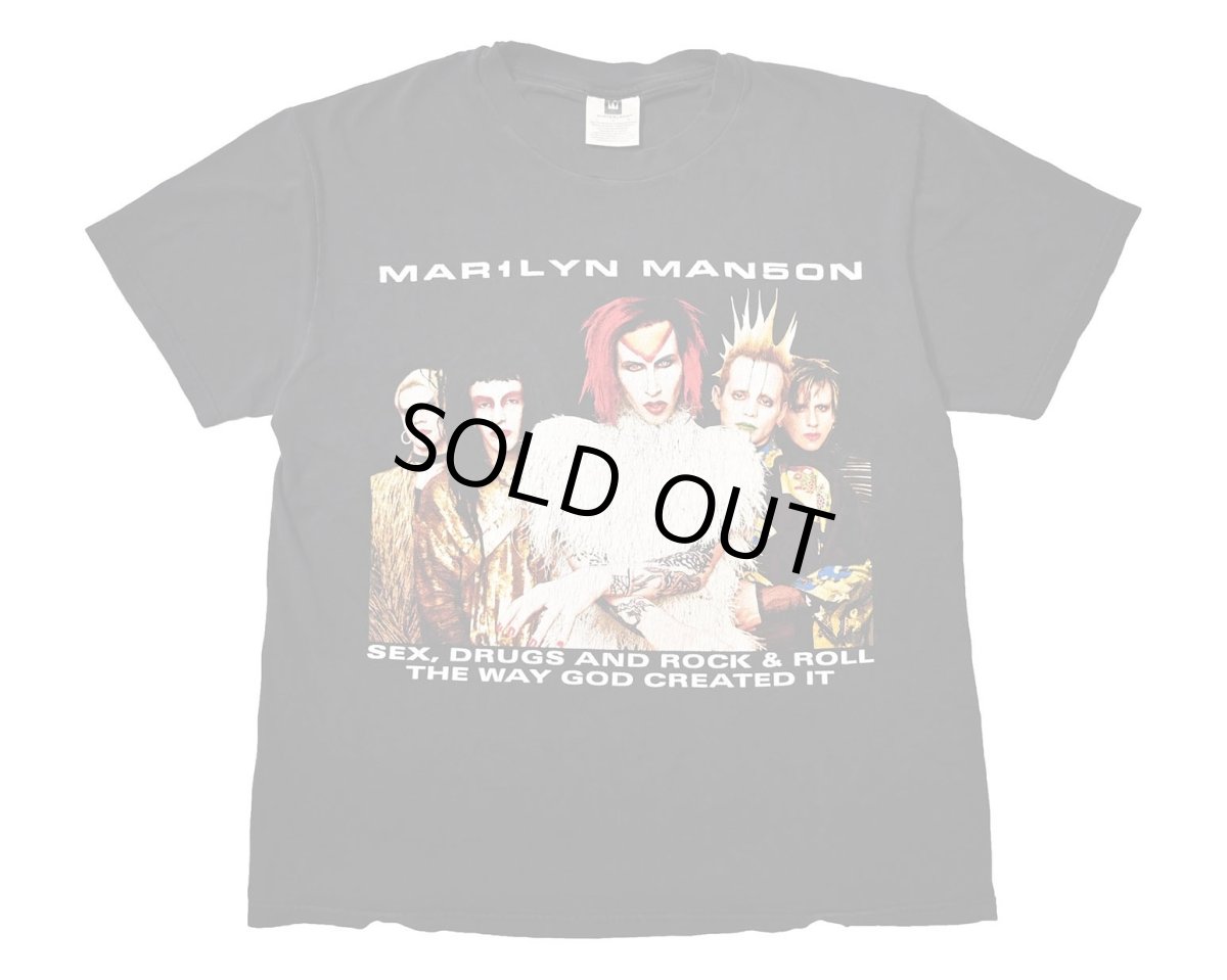 画像1: 90s Used Marilyn Manson Print Tee (1)