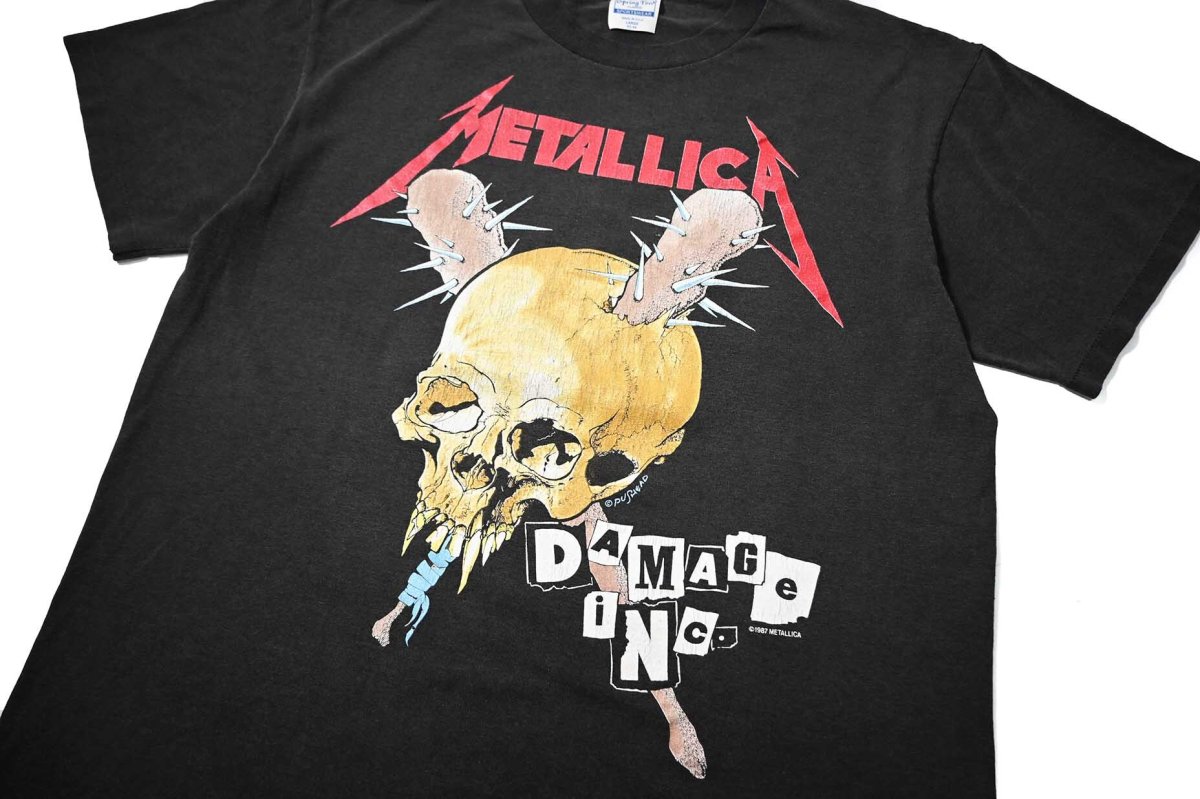 画像2: 80s Used Metallica Print Tee made in USA (2)