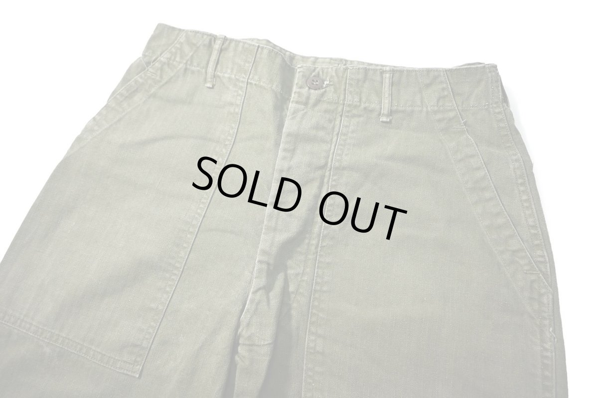 画像2: 50s Used Us Army M-47 HBT Utility Trouser (2)