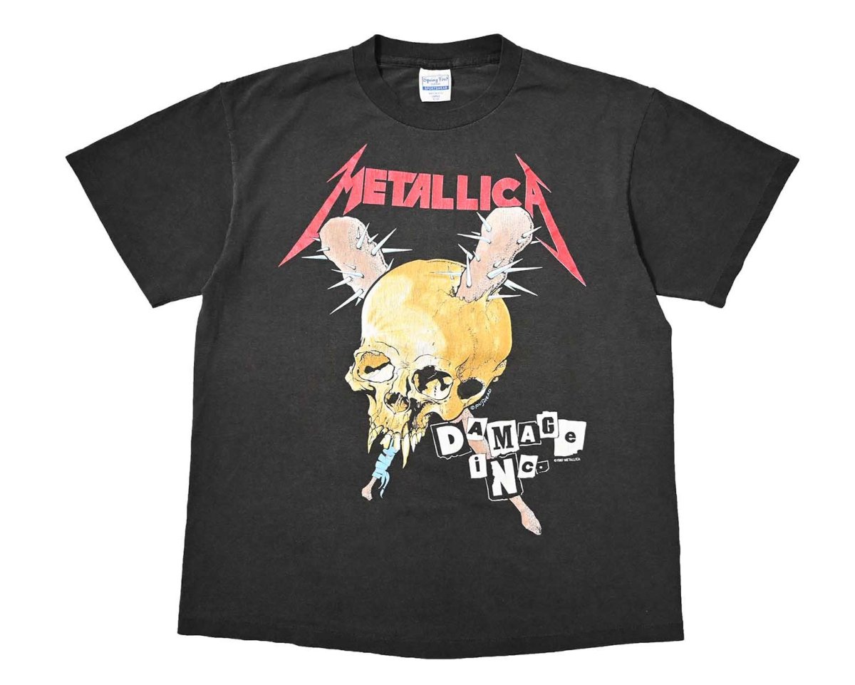 画像1: 80s Used Metallica Print Tee made in USA (1)