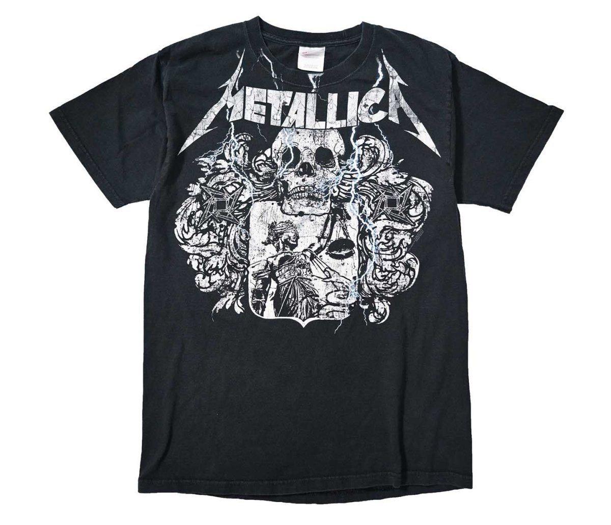 画像1: 00s Used Metallica Print Tee (1)