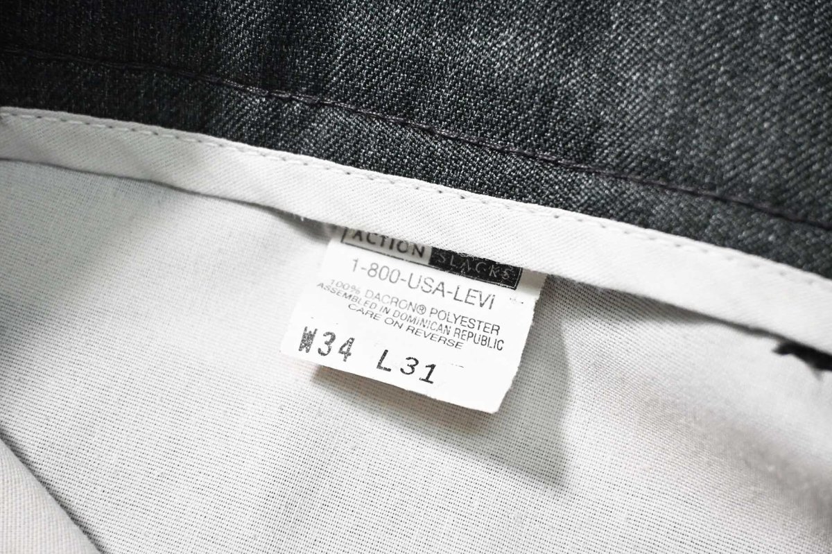 画像7: 90s Used Levi's Action Slacks Charcoal (7)