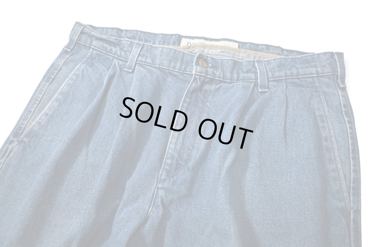 画像2: 90s Used Dockers Denim Pleated Trouser made in USA (2)