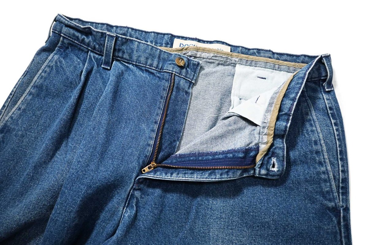 画像5: 90s Used Dockers Denim Pleated Trouser made in USA (5)
