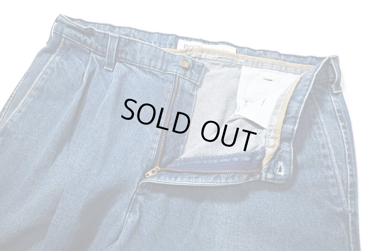 画像5: 90s Used Dockers Denim Pleated Trouser made in USA (5)