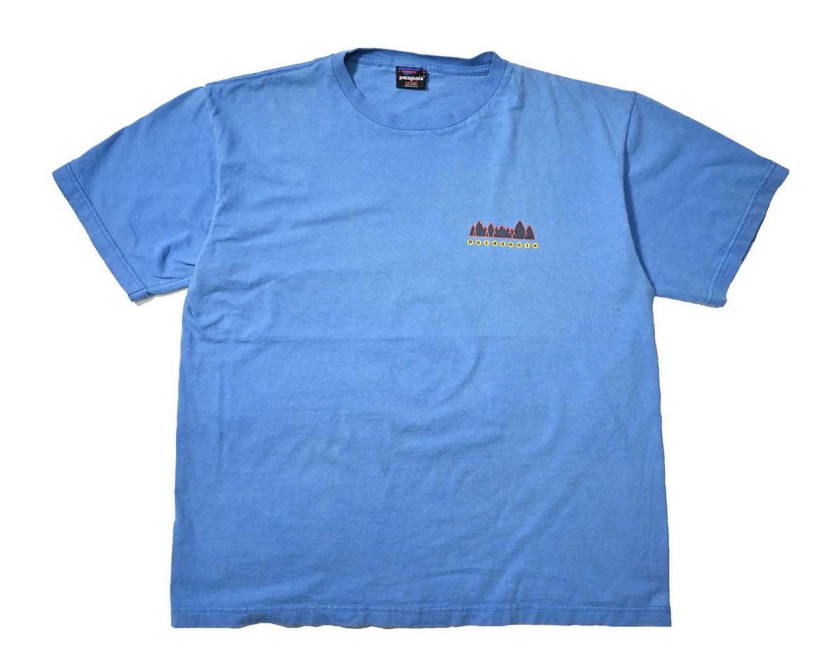 画像1: 90s Used patagonia Fitz Roy Wild Responsibili-Tee made in USA パタゴニア (1)