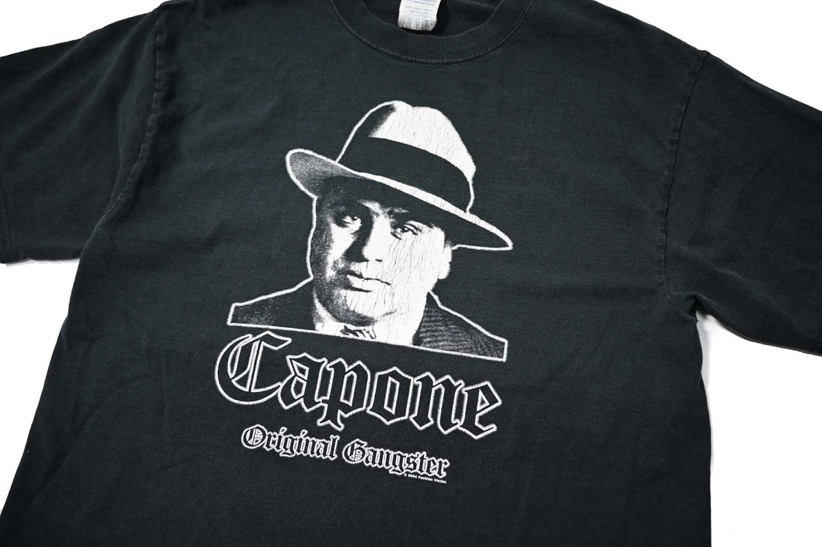 画像2: 00s Used Al Capone Print Tee (2)