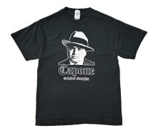 画像1: 00s Used Al Capone Print Tee (1)