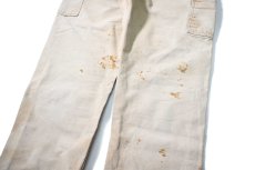 画像5: 16' Used Carhartt Duck Double Knee Carpenter Pants Brown カーハート (5)