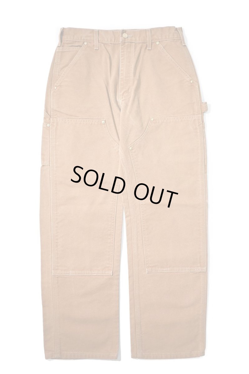 画像1: 16' Used Carhartt Duck Double Knee Carpenter Pants Brown made in USA カーハート (1)