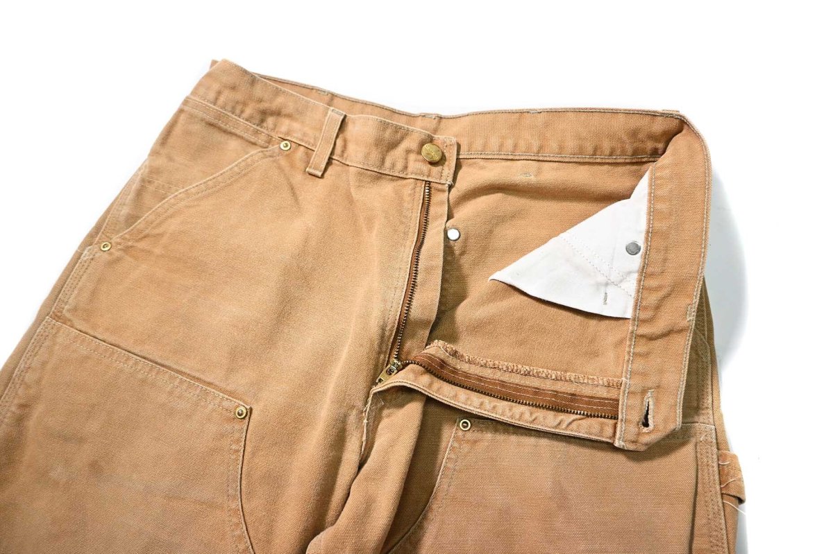 画像6: 90-00s Used Carhartt Duck Double Knee Carpenter Pants Brown made in USA カーハート (6)