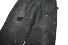 画像4: 10s Used Carhartt Duck Carpenter Pants Black カーハート (4)