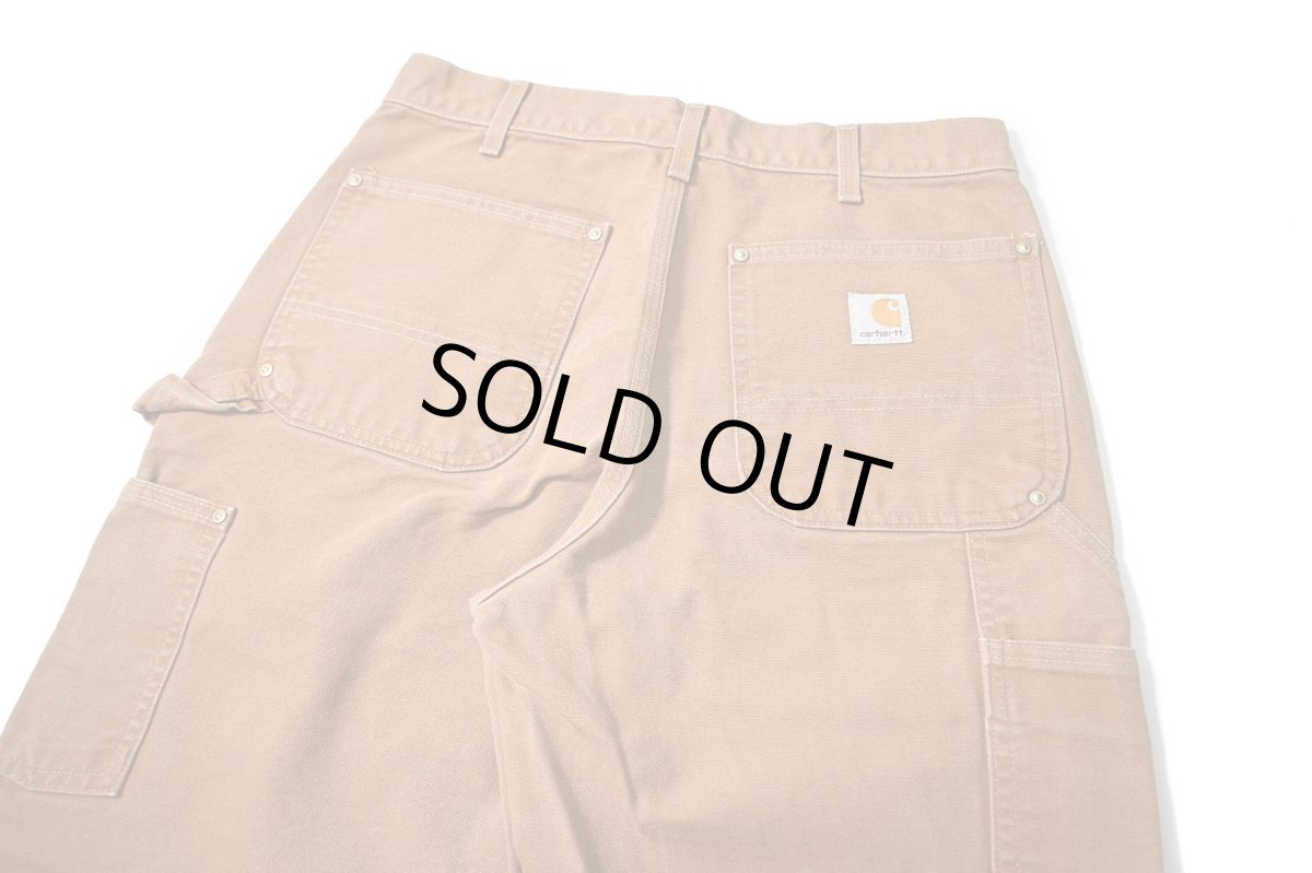 画像5: 16' Used Carhartt Duck Double Knee Carpenter Pants Brown made in USA カーハート (5)