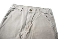 画像2: 17' Used Carhartt Duck Carpenter Pants Desert カーハート (2)