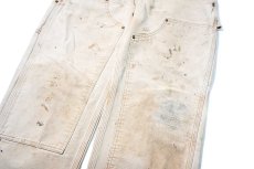 画像4: 16' Used Carhartt Duck Double Knee Carpenter Pants Brown カーハート (4)