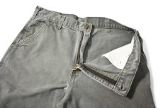 画像6: 05' Used Carhartt Duck Carpenter Pants Moss カーハート (6)