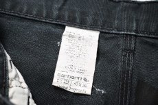画像7: 10s Used Carhartt Duck Carpenter Pants Black カーハート (7)