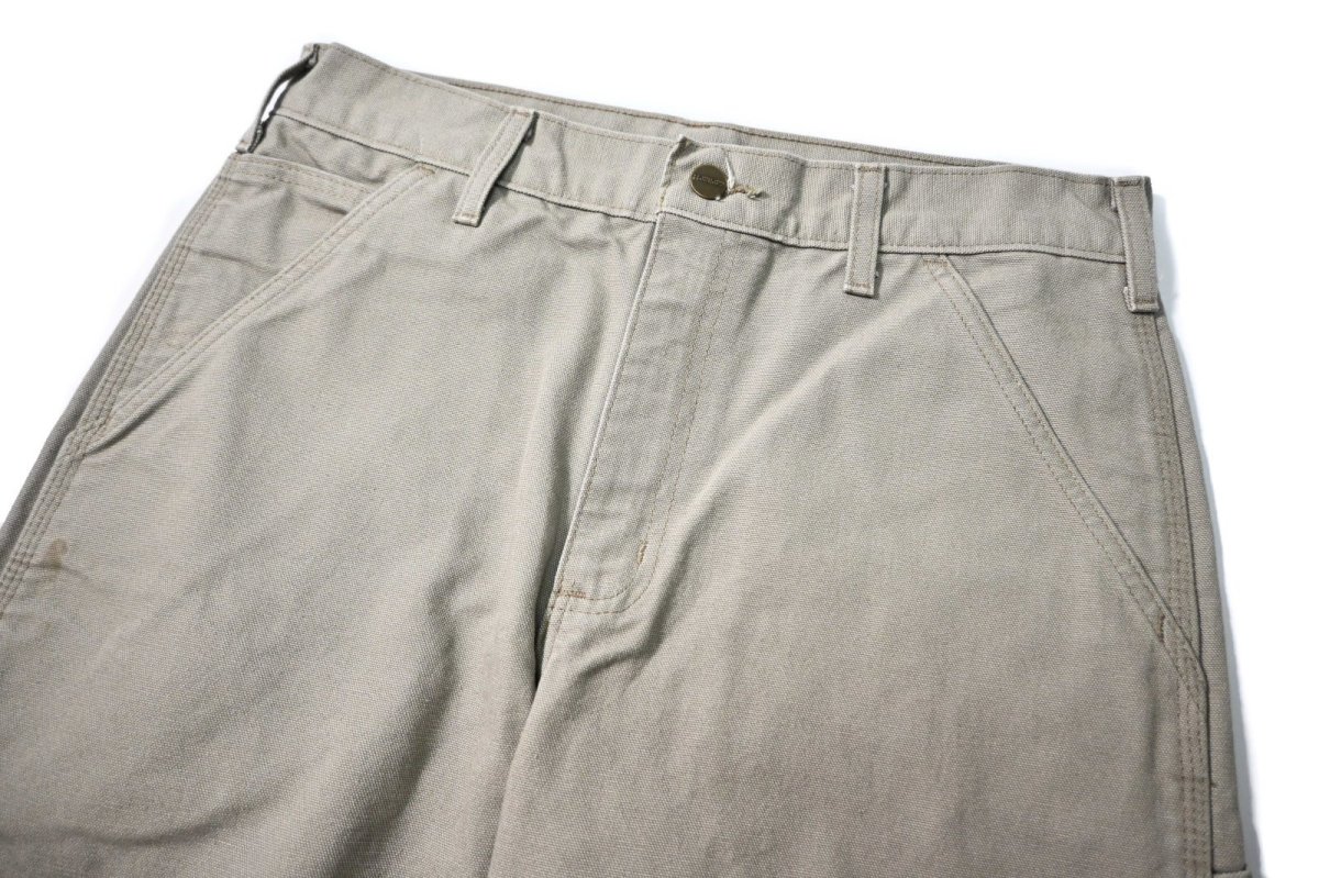 画像2: 18' Used Carhartt Duck Carpenter Pants Desert カーハート (2)