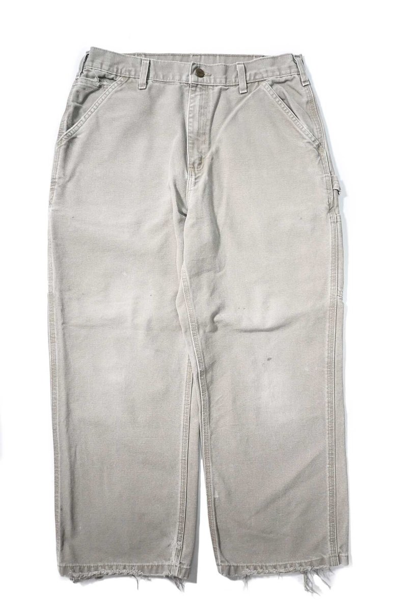 画像1: 17' Used Carhartt Duck Carpenter Pants Desert カーハート (1)