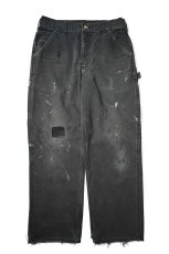 画像1: 10s Used Carhartt Duck Carpenter Pants Black カーハート (1)