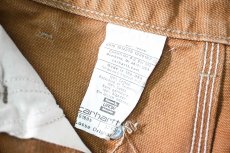 画像8: 16' Used Carhartt Duck Double Knee Carpenter Pants Brown made in USA カーハート (8)