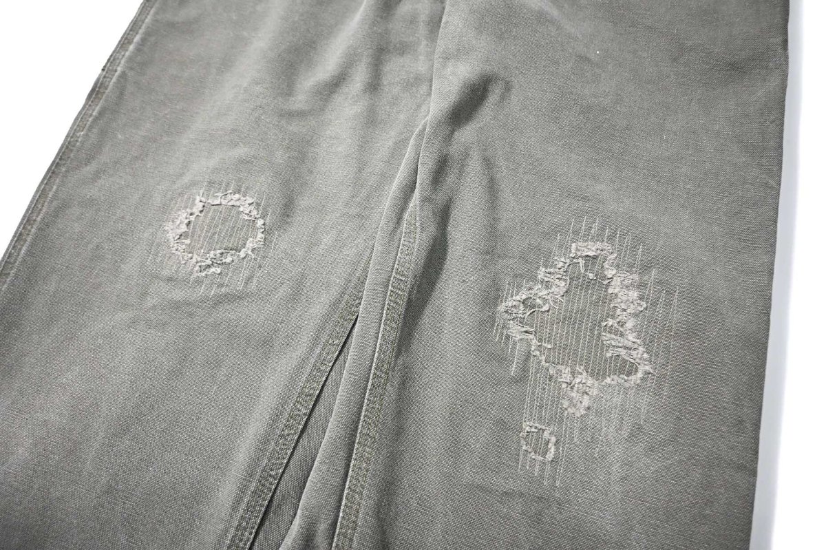 画像4: 05' Used Carhartt Duck Carpenter Pants Moss カーハート (4)