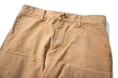 画像2: 90-00s Used Carhartt Duck Double Knee Carpenter Pants Brown made in USA カーハート (2)