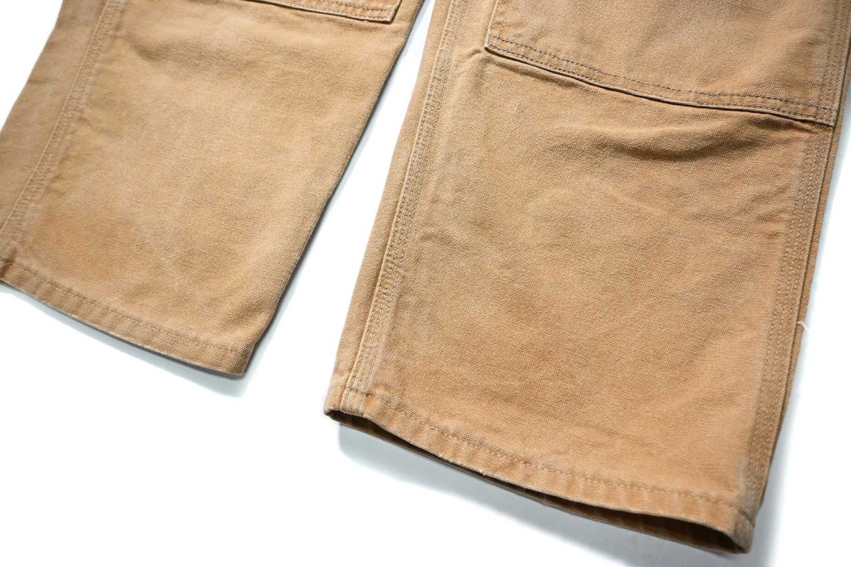 画像3: 90-00s Used Carhartt Duck Double Knee Carpenter Pants Brown made in USA カーハート (3)