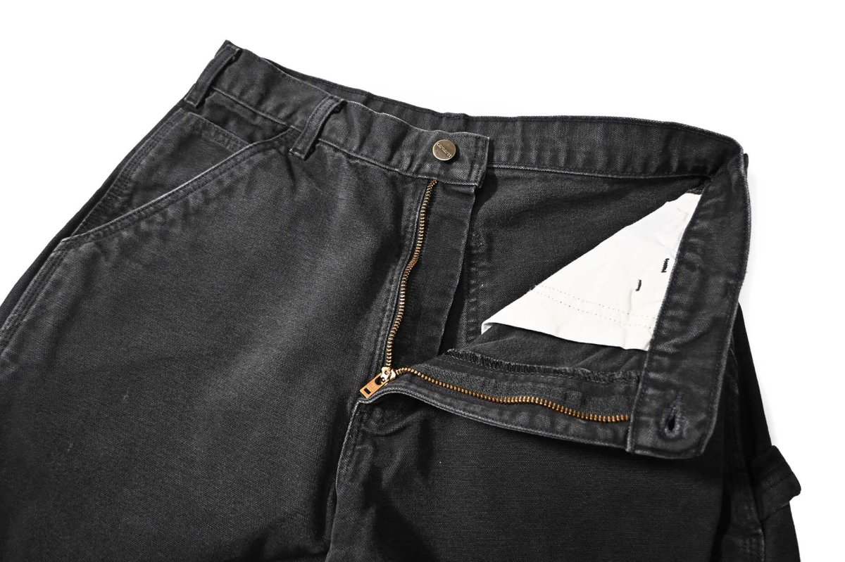 画像5: 20' Used Carhartt Duck Carpenter Pants Black カーハート (5)