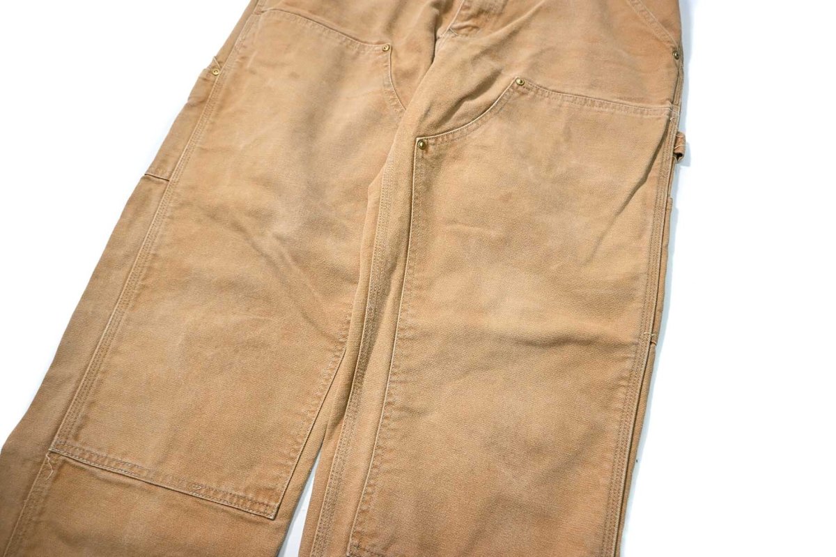 画像4: 90-00s Used Carhartt Duck Double Knee Carpenter Pants Brown made in USA カーハート (4)
