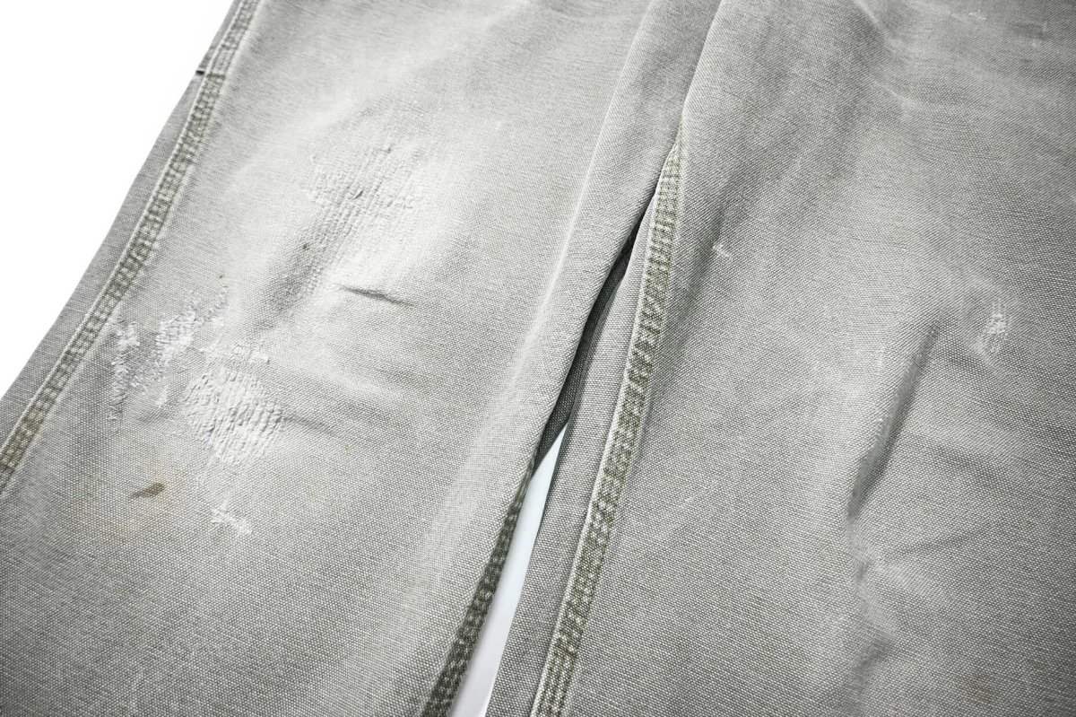 画像4: 19' Used Carhartt Duck Carpenter Pants Moss カーハート (4)