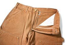 画像6: 16' Used Carhartt Duck Double Knee Carpenter Pants Brown made in USA カーハート (6)