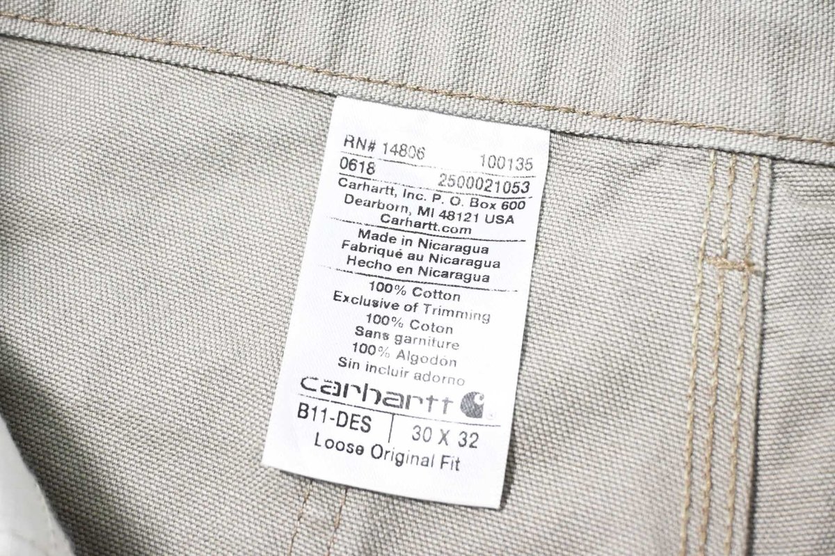 画像6: 18' Used Carhartt Duck Carpenter Pants Desert カーハート (6)