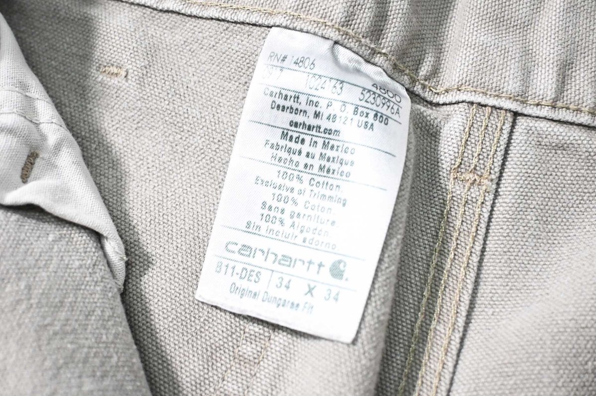 画像6: 17' Used Carhartt Duck Carpenter Pants Desert カーハート (6)