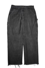 画像1: 20' Used Carhartt Duck Carpenter Pants Black カーハート (1)