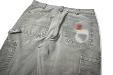 画像5: 19' Used Carhartt Duck Carpenter Pants Moss カーハート (5)