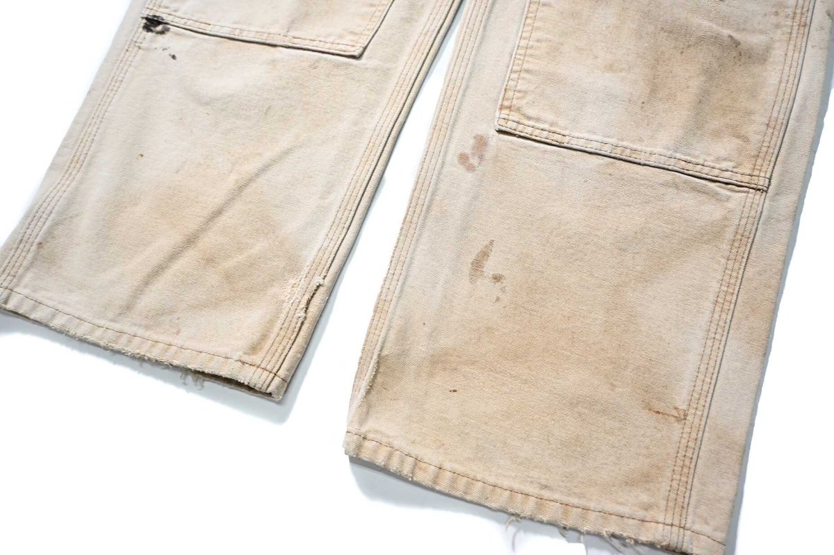 画像3: 16' Used Carhartt Duck Double Knee Carpenter Pants Brown カーハート (3)