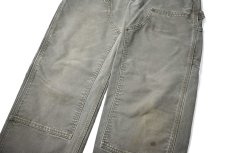 画像4: 12' Used Carhartt Duck Double Knee Carpenter Pants Moss カーハート (4)