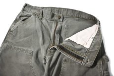 画像6: 12' Used Carhartt Duck Double Knee Carpenter Pants Moss カーハート (6)