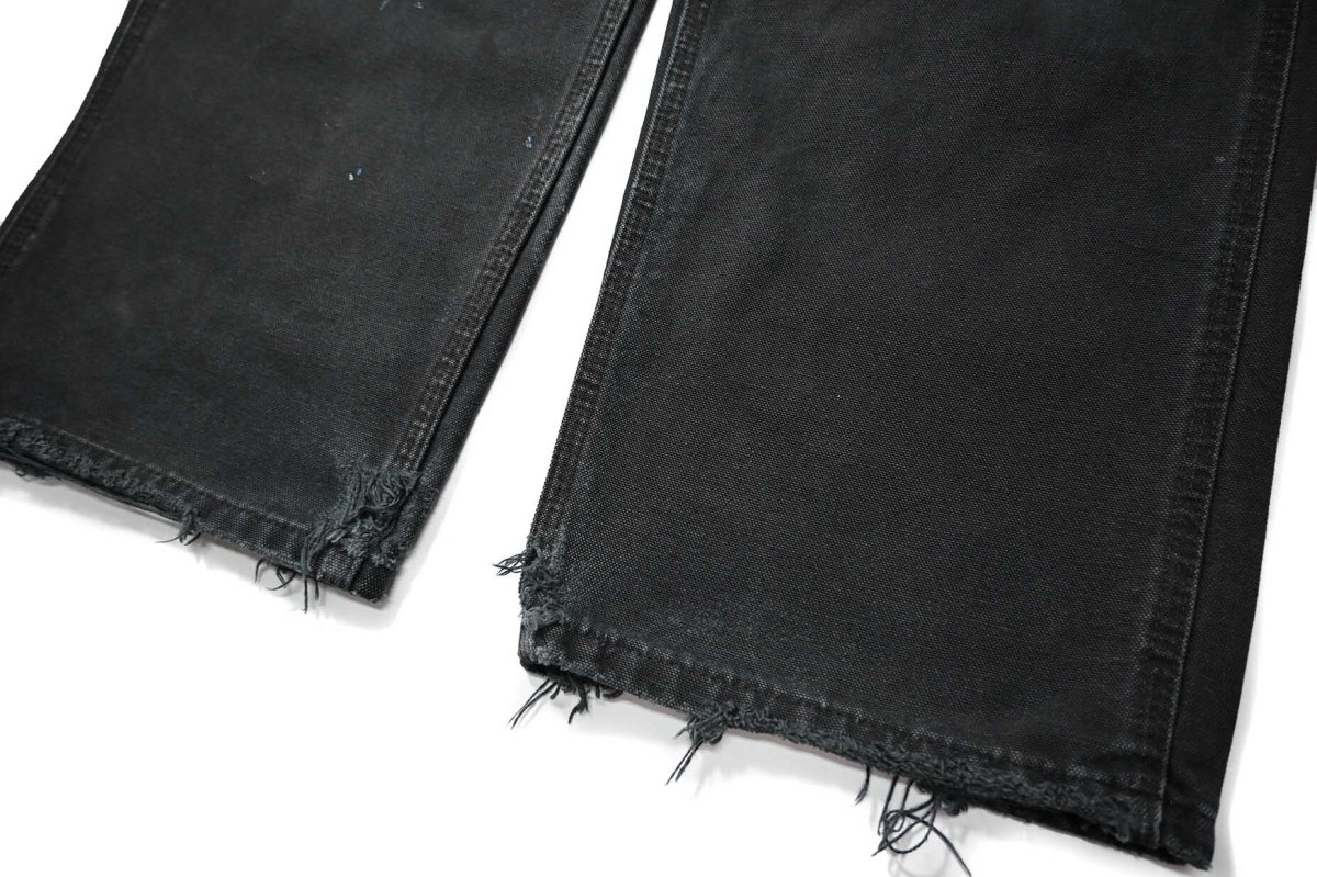 画像3: 10s Used Carhartt Duck Carpenter Pants Black カーハート (3)