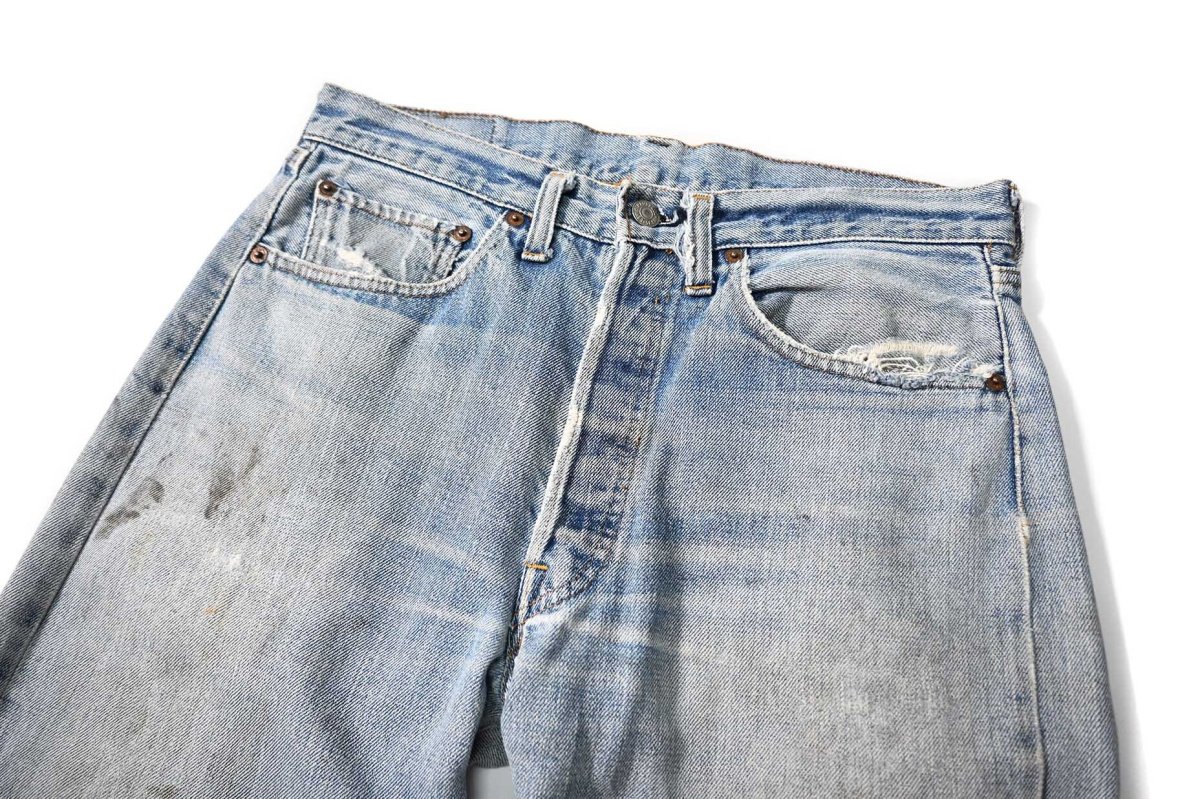 画像2: 70s Used Levi's 501 Denim Pants "66前期" (2)