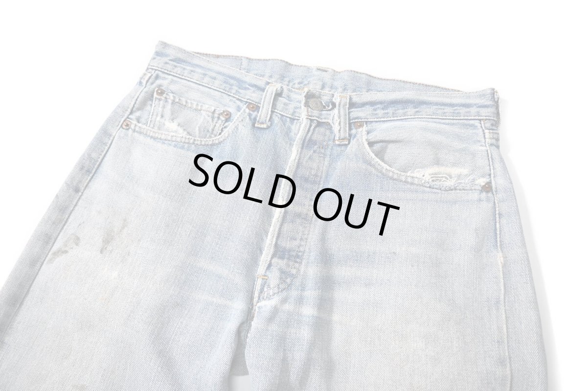 画像2: 70s Used Levi's 501 Denim Pants "66前期" (2)