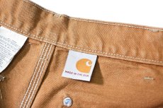 画像7: 16' Used Carhartt Duck Double Knee Carpenter Pants Brown made in USA カーハート (7)