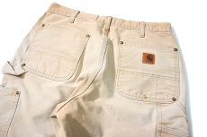 画像6: 16' Used Carhartt Duck Double Knee Carpenter Pants Brown カーハート (6)