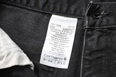 画像6: 20' Used Carhartt Duck Carpenter Pants Black カーハート (6)