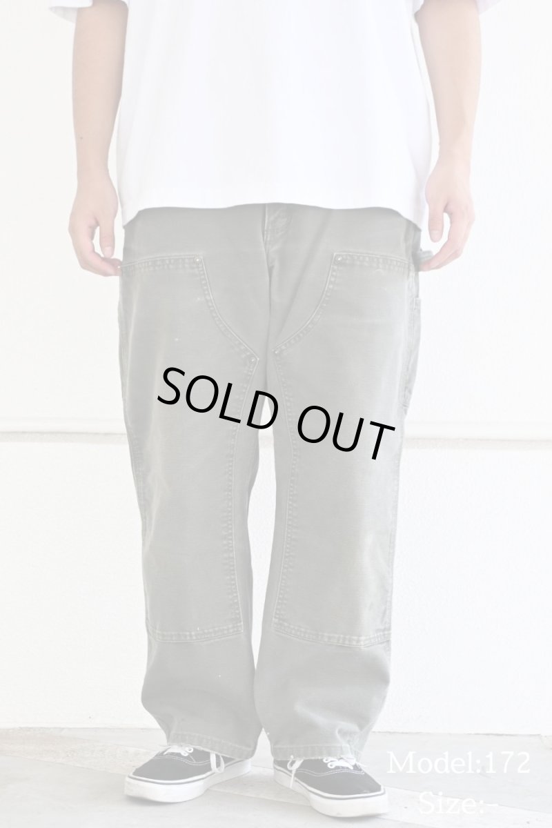 画像8: 12' Used Carhartt Duck Double Knee Carpenter Pants Moss カーハート (8)