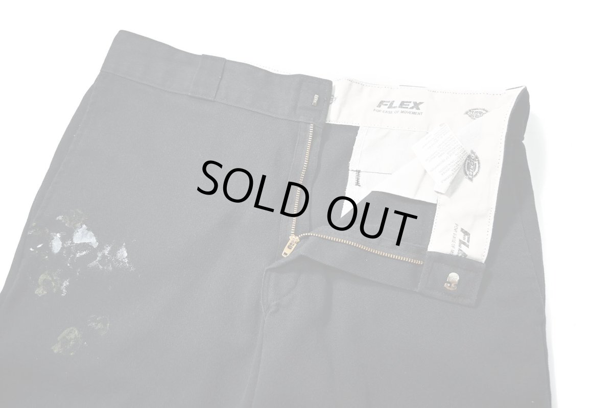 画像6: Used Dickies 874 Flex Painted Work Pants Black (6)