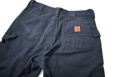 画像4: 19' Used Carhartt B151 Canvas Utility Work Pants Navy カーハート (4)