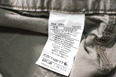 画像7: 16' Used Carhartt B195 Double Knee Canvas Utility Work Pants Light Brown カーハート (7)